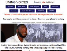 Tablet Screenshot of livingvoices.org